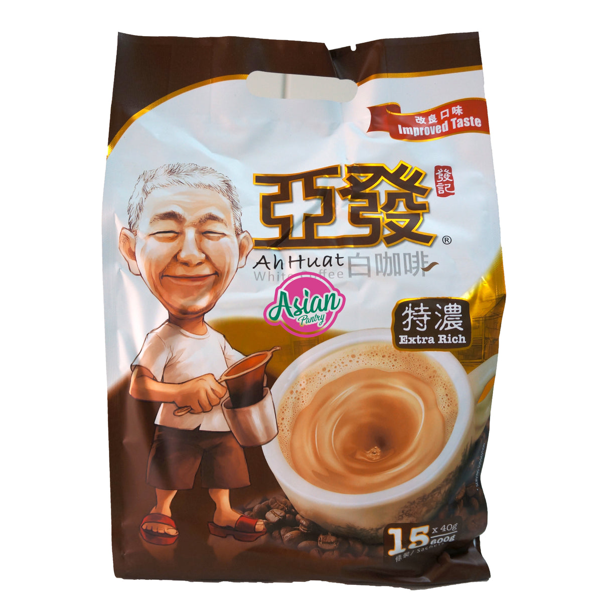 Ah Huat White Coffee Extra Rich 600g Front