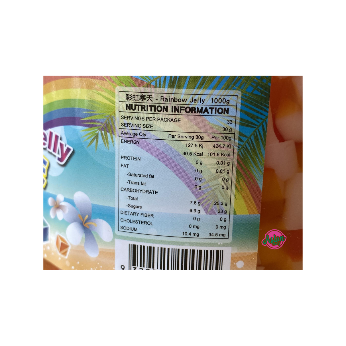 Sugar Honey Rainbow Jelly 1000g Back