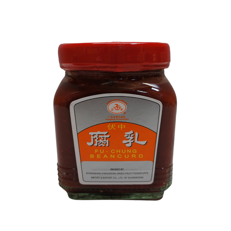 Zheng Feng Brand Preserved Red Beancurd 250g Front