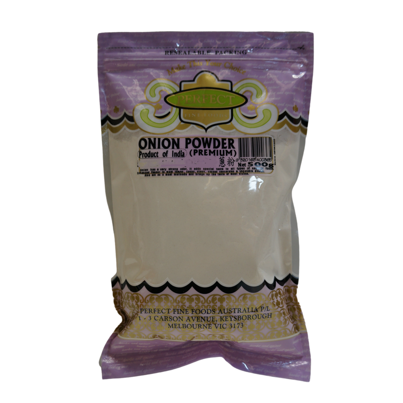 Perfect Fine Foods Onion Powder 500g Front