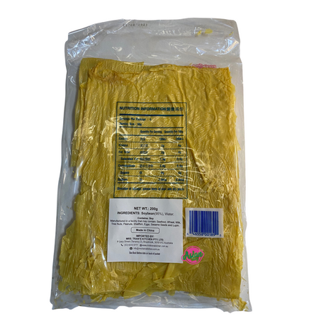 Cock Brand Dried Bean Curd Sheets 200g Back