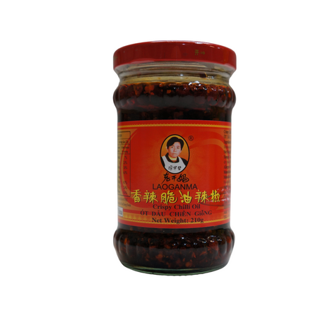 Laoganma Crispy Chilli Oil 210g Front