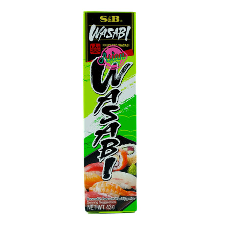 S&B Wasabi Tube 43g Front
