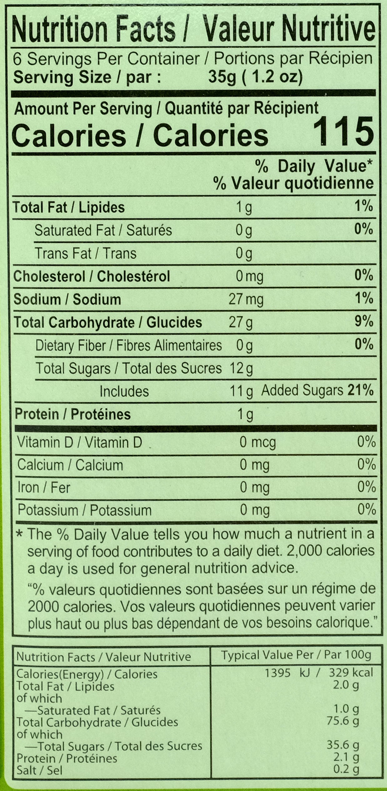 Royal Family Coconut Pandan Mochi 210g Nutritional Information & Ingredients