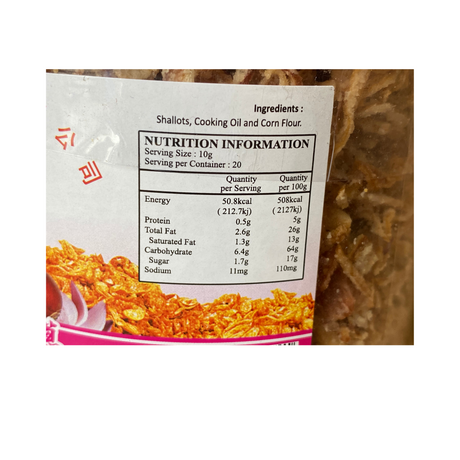 Goldfish Brand Fried Shallot 200g Back