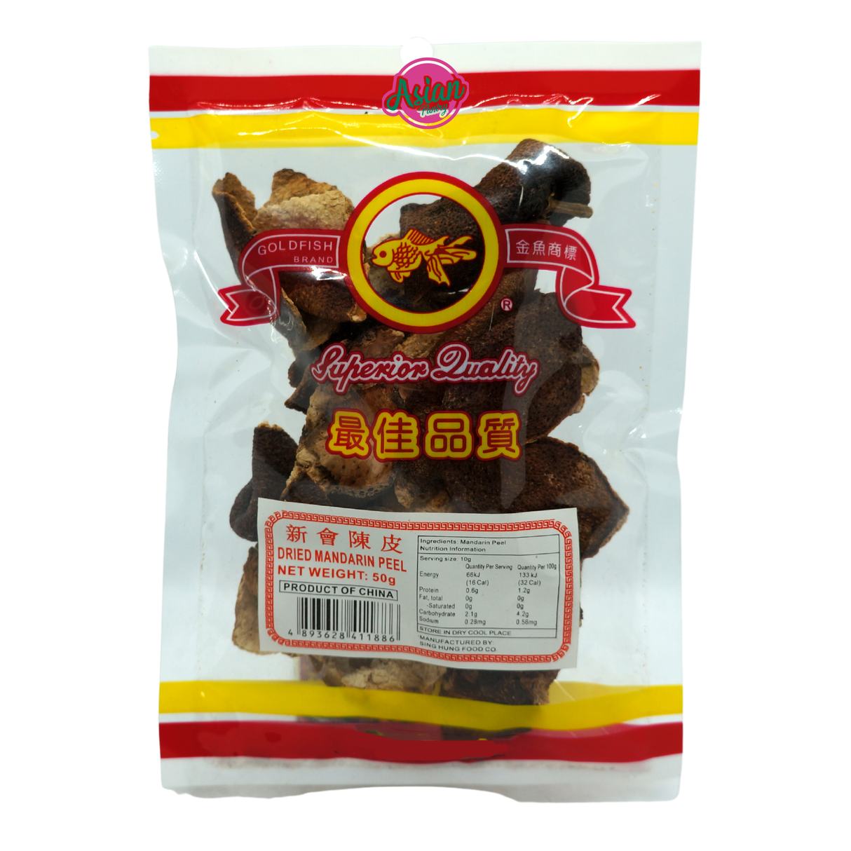 Goldfish Brand Dried Mandarin Peel 50g Front