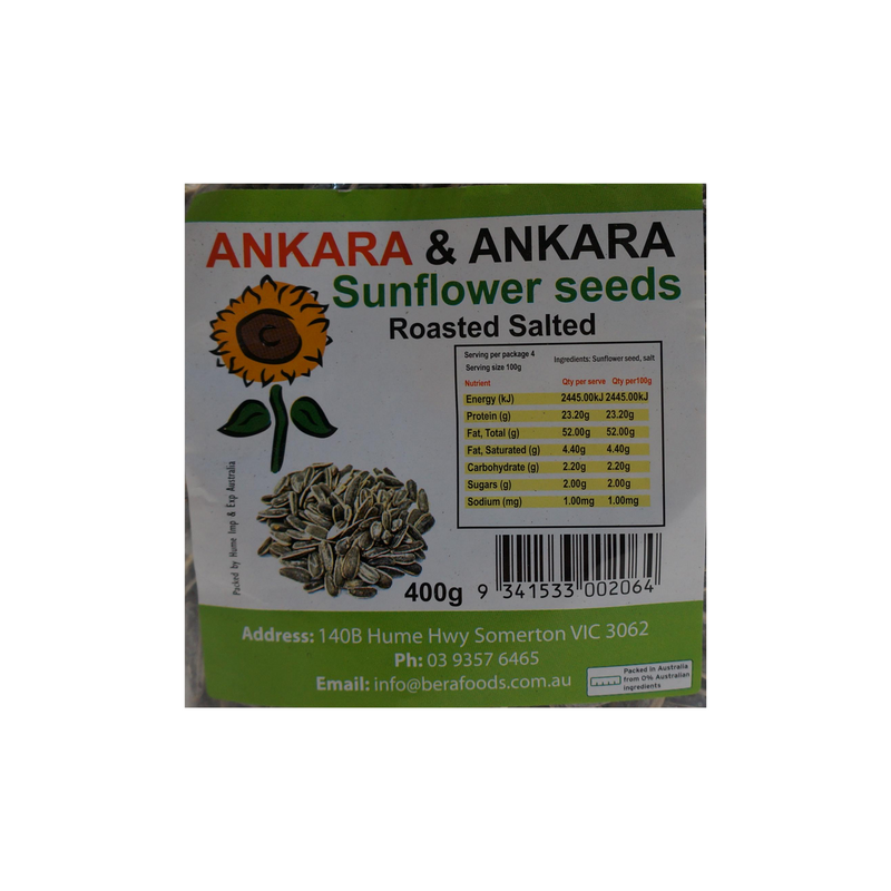 Ankara Sunflower Seeds Roasted SALTED 400g Back