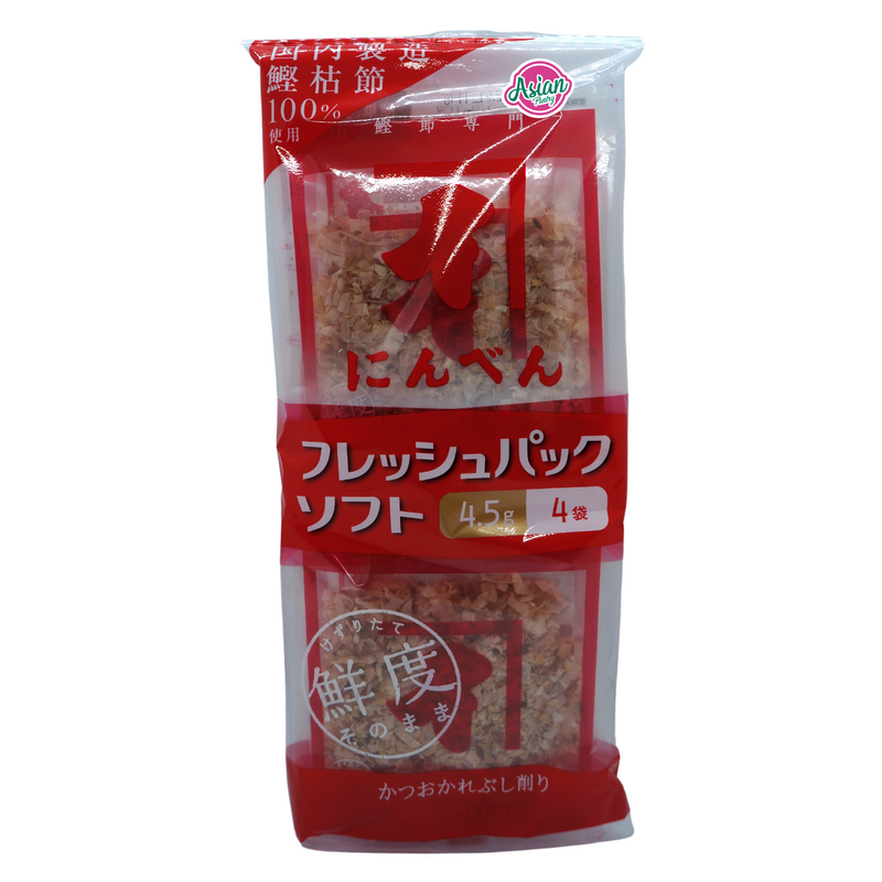 Japanese Dried Bonito Flakes 4pk 18g Front