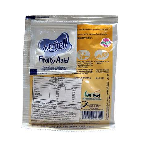 Nutrijell Mango Jelly Powder 15g Back