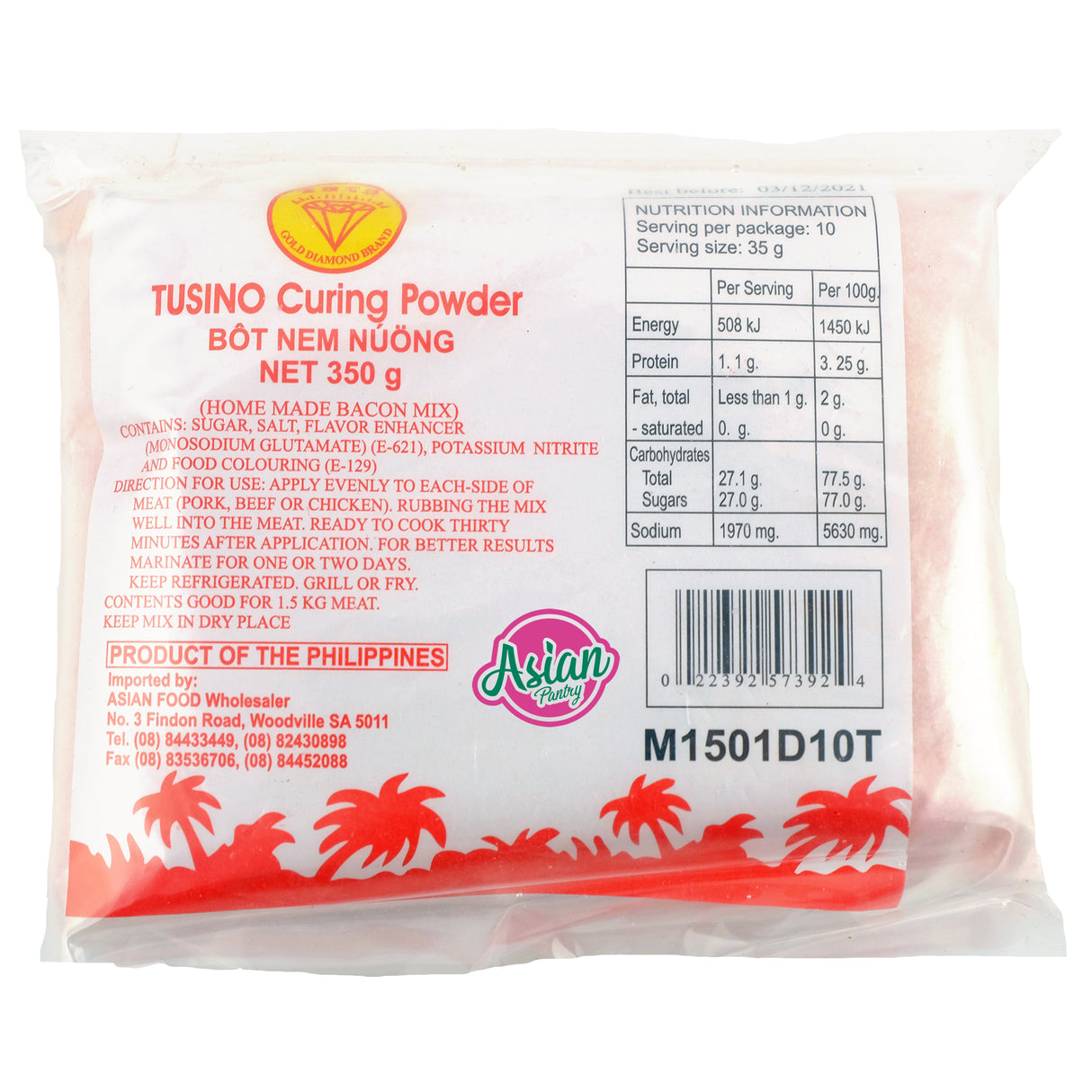 Gold Diamond Tusino Curing Powder 350g Front