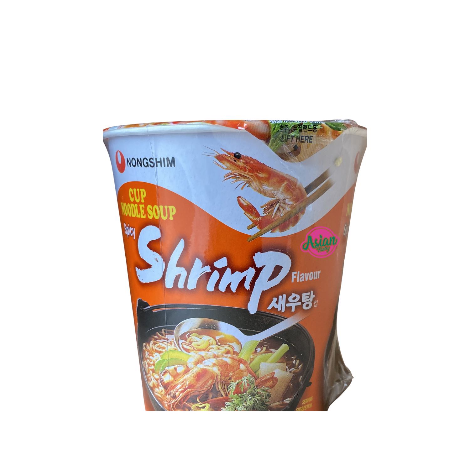 Nongshim Spicy Shrimp Noodle Cup 67g Front