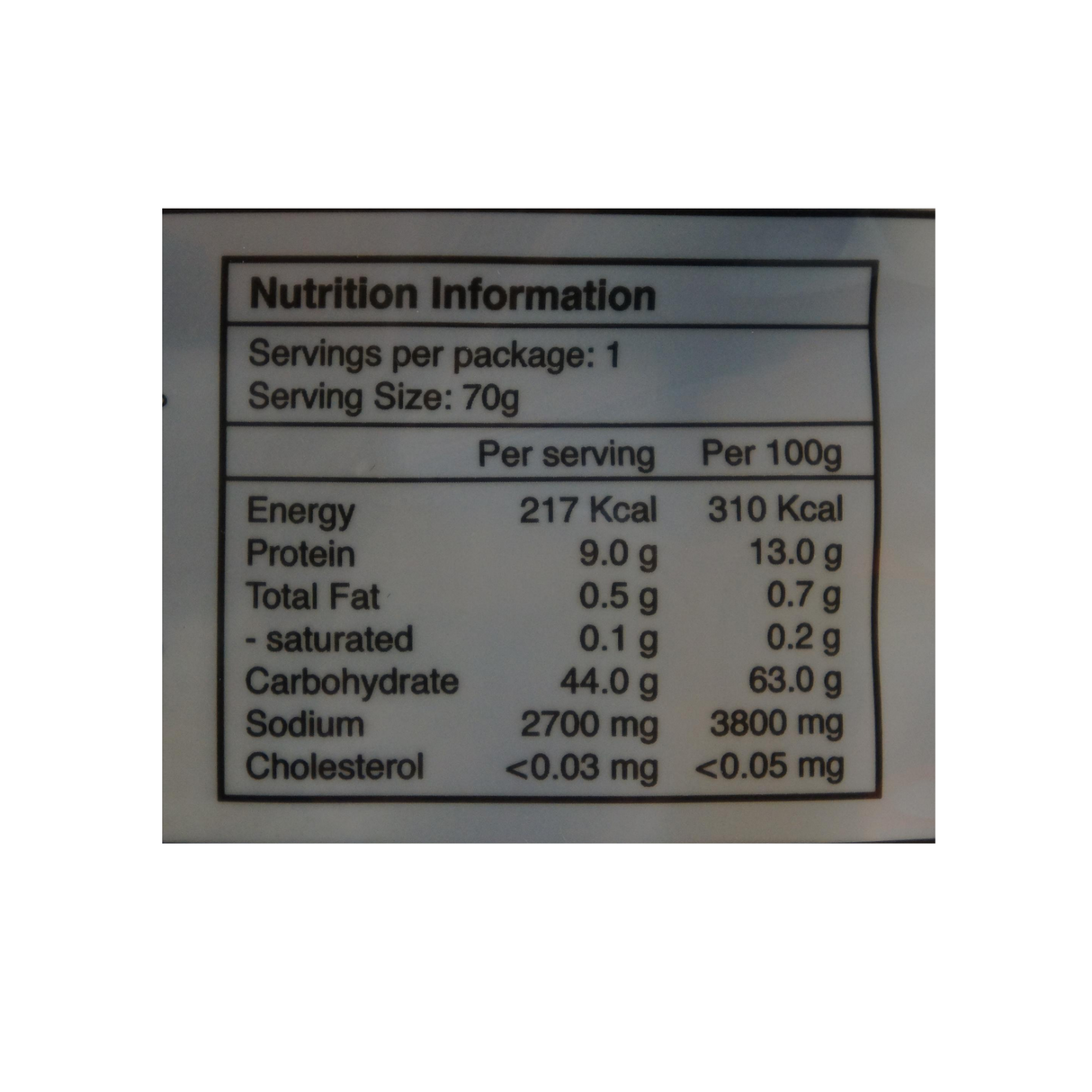 Star Flower Brand Bak Kut Teh Spices 70g Nutritional Information & Ingredients