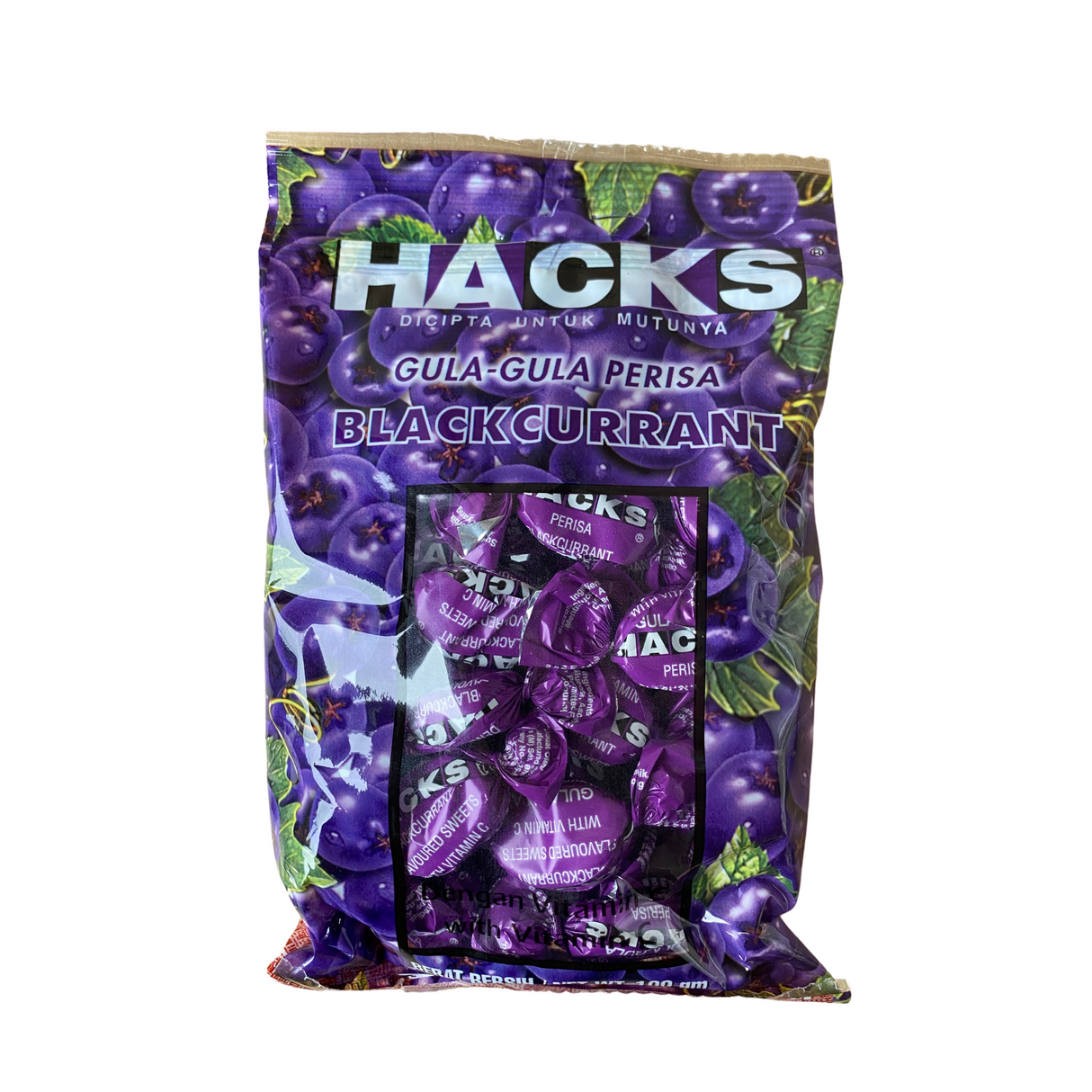 Hacks Gula Gula Blackcurrant 100g Front