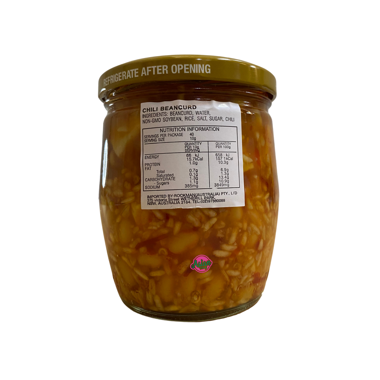 Fu Chi Beancurd with Rice Sauce 400g Back