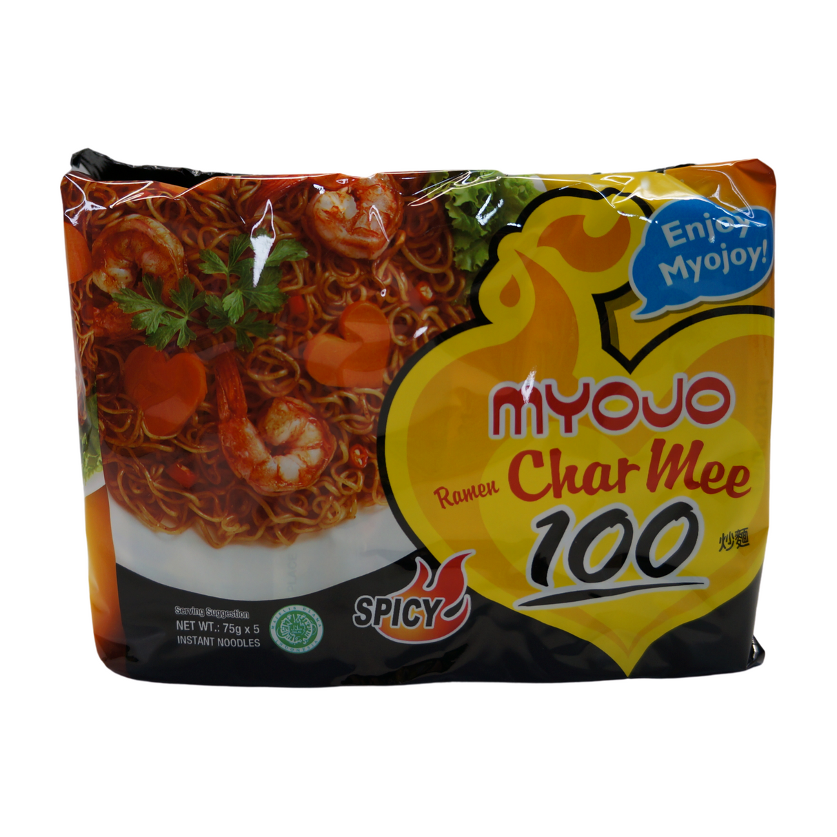 Myojo Ramen Char Mee 5 pack 375g Front