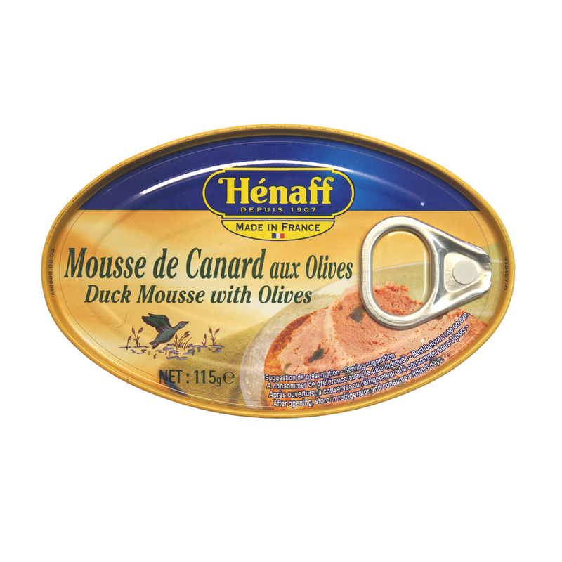 Henaff Duck Pate with Olives 115g Back