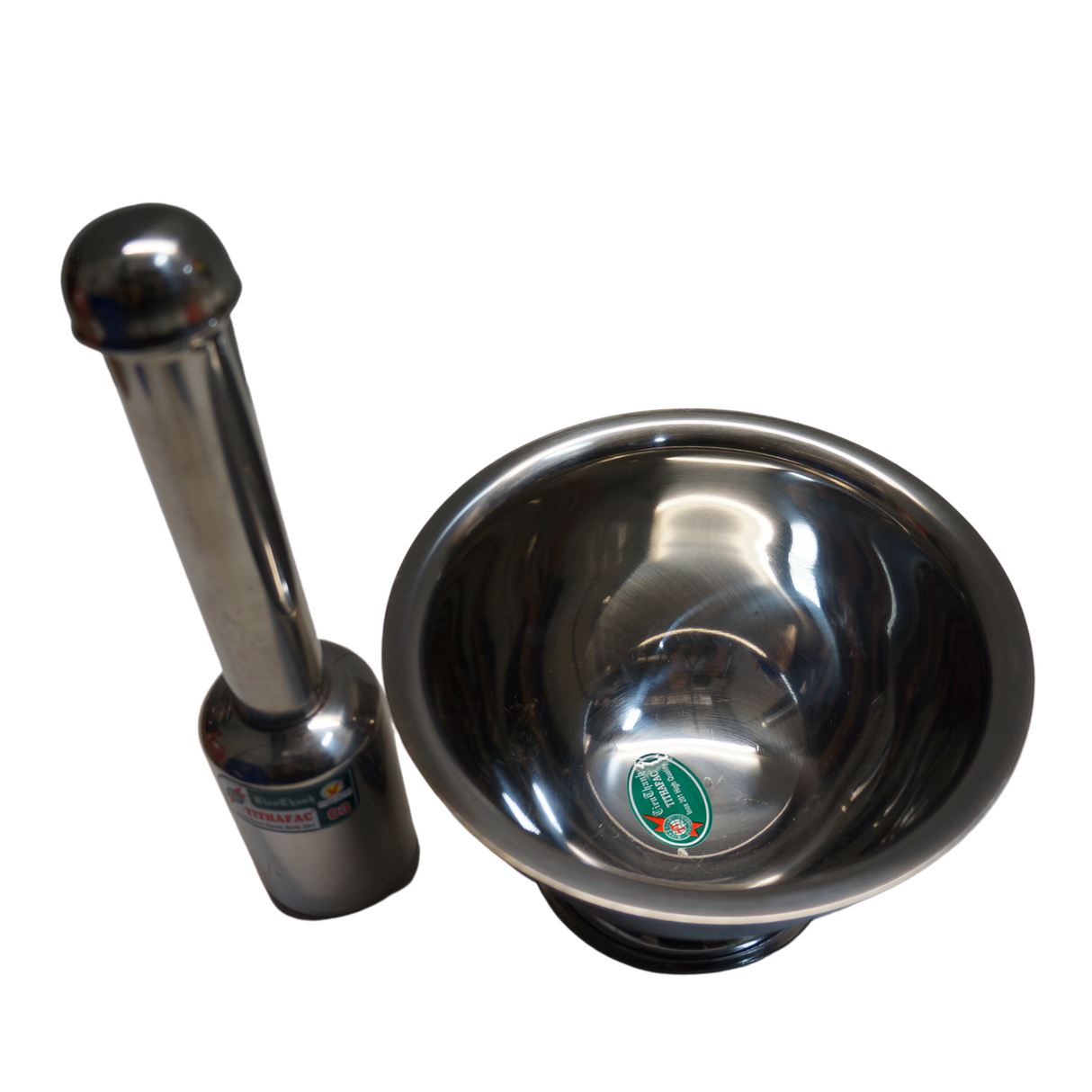 Tithafac Stainless Steel Mortar & Pestle 16cm 1set Nutritional Information & Ingredients