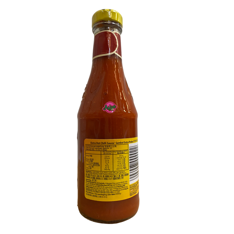 ABC Extra Hot Chilli Sauce 335ml Back