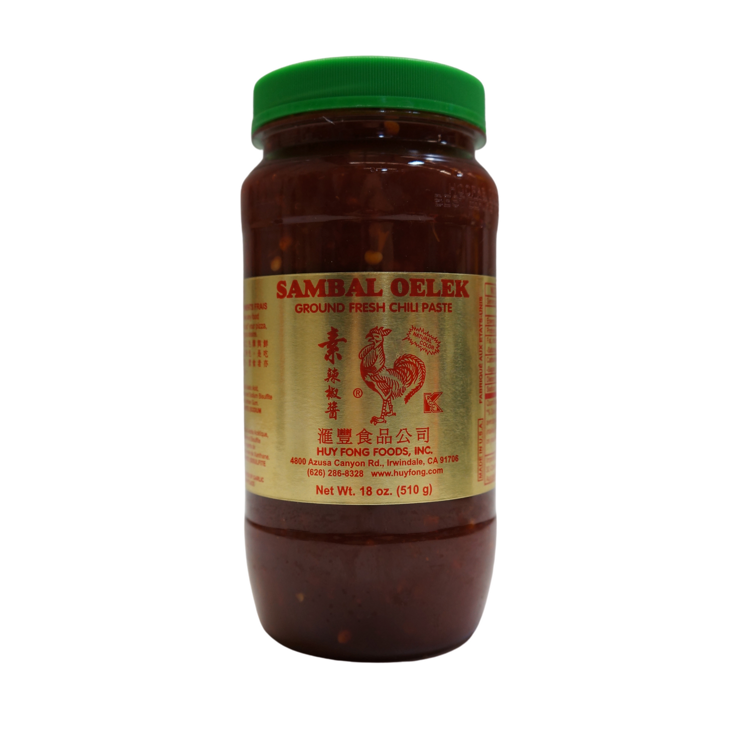 Huy Fong Sambal Oelek Paste 510g Front