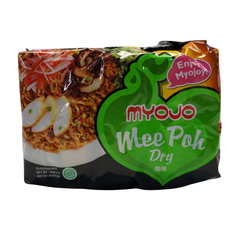 Myojo Mee Poh Dry Noodles 5 pack 400g Front
