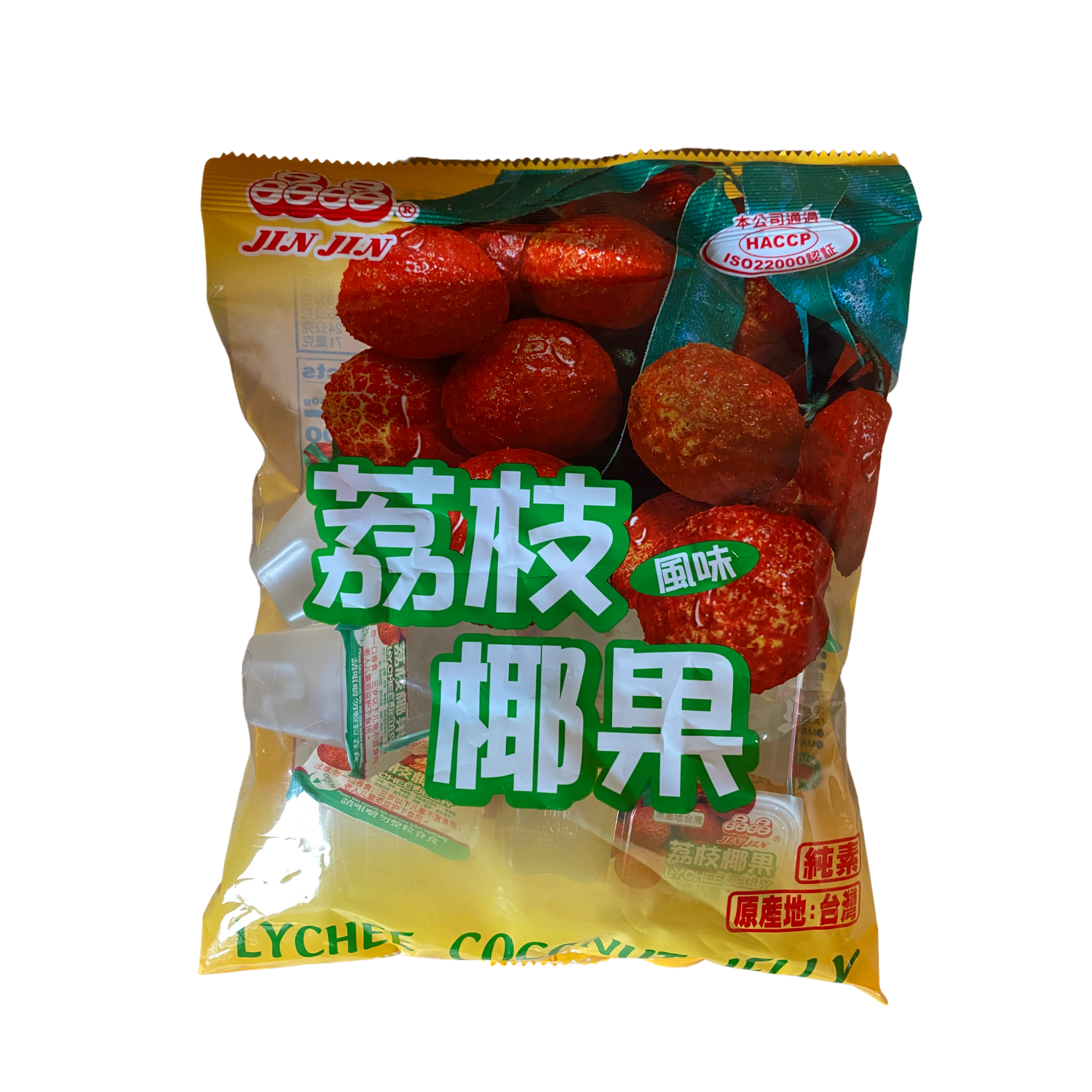 Jin Jin Coconut Lychee Jelly Bag - Snack