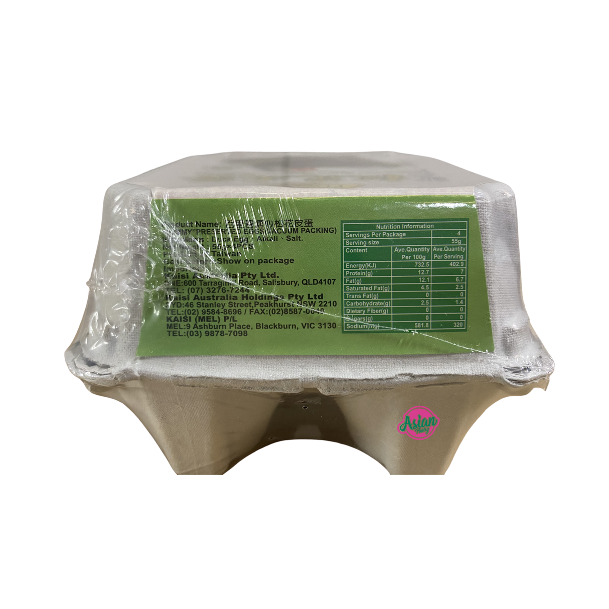 Yummy Preserved Eggs 220g Back