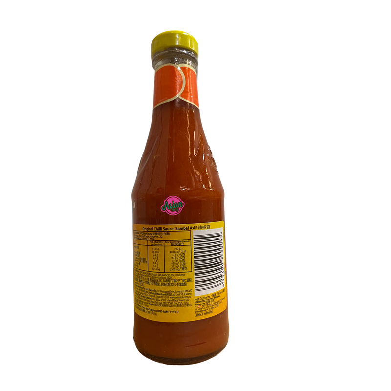 ABC Original Chilli Sauce 335ml Back