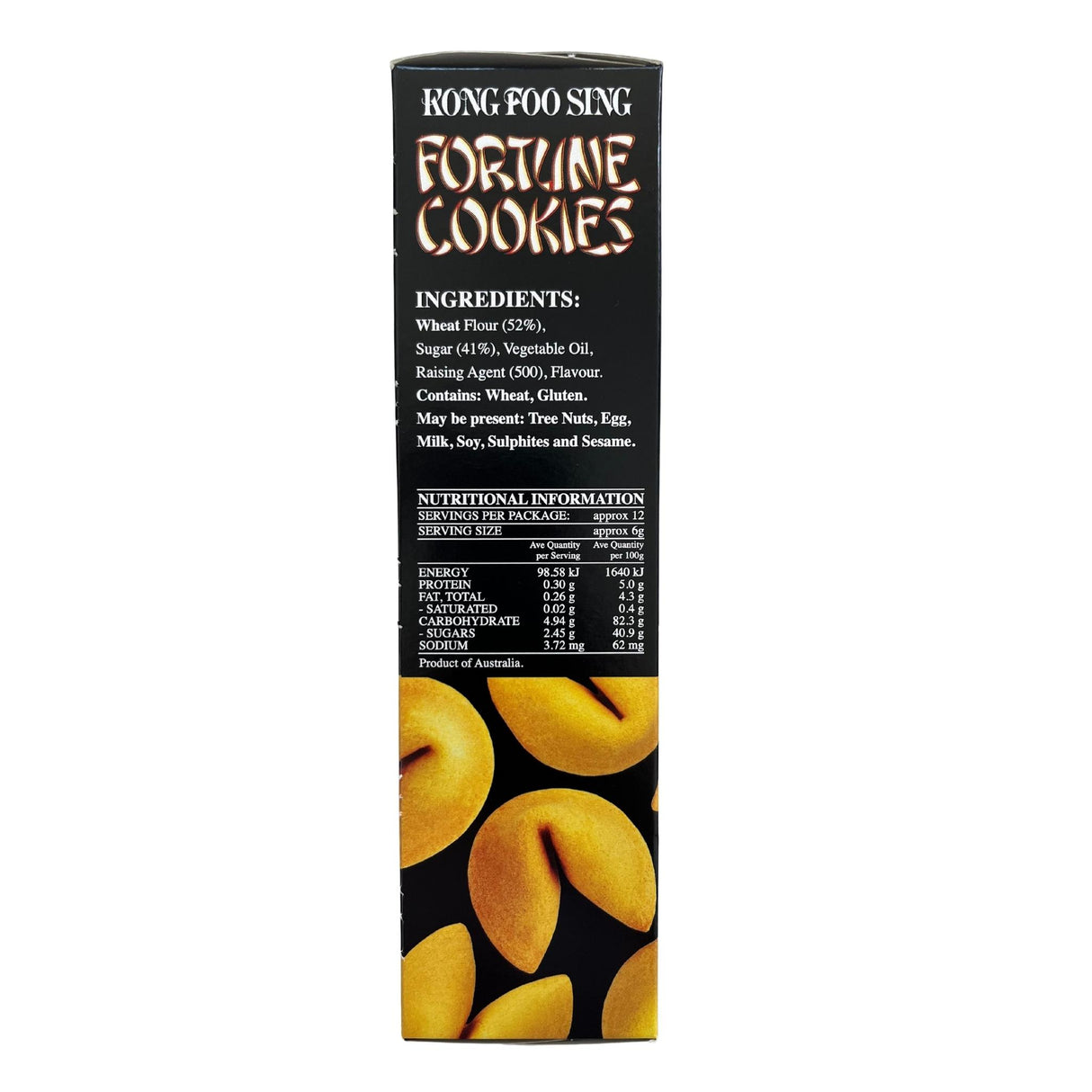 Kongfoo Fortune Cookies 100g Back
