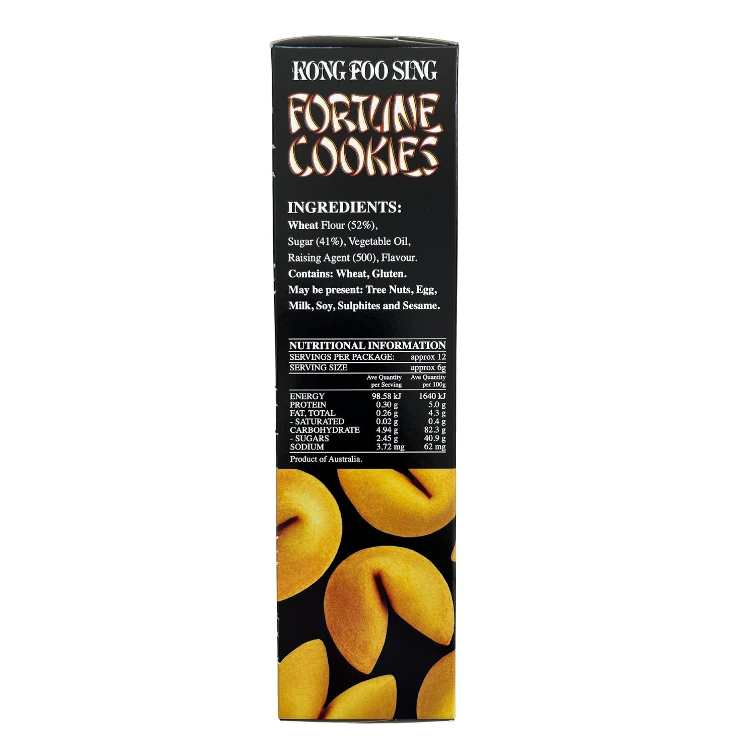 Kongfoo Fortune Cookies 100g Back