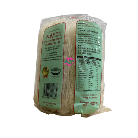 Chilli Brand Rice Vermicelli 0.5mm 400g Back