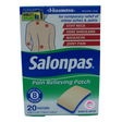 Salonpas Pain Relieving Patch 20pcs Front
