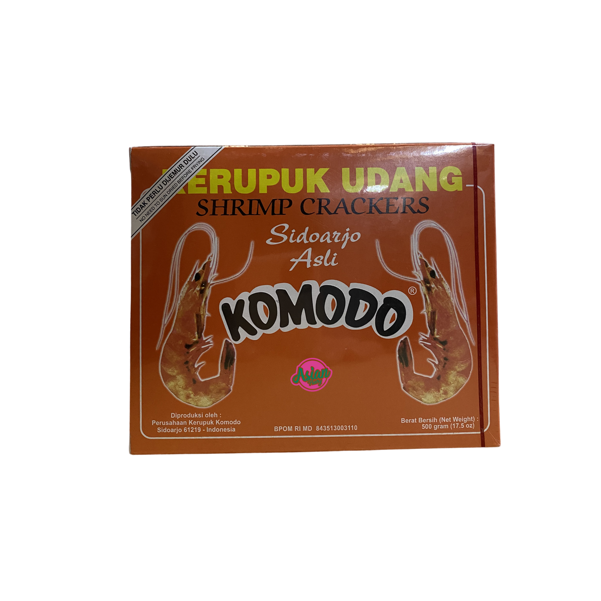 Komodo Shrimp Crackers 500g Front