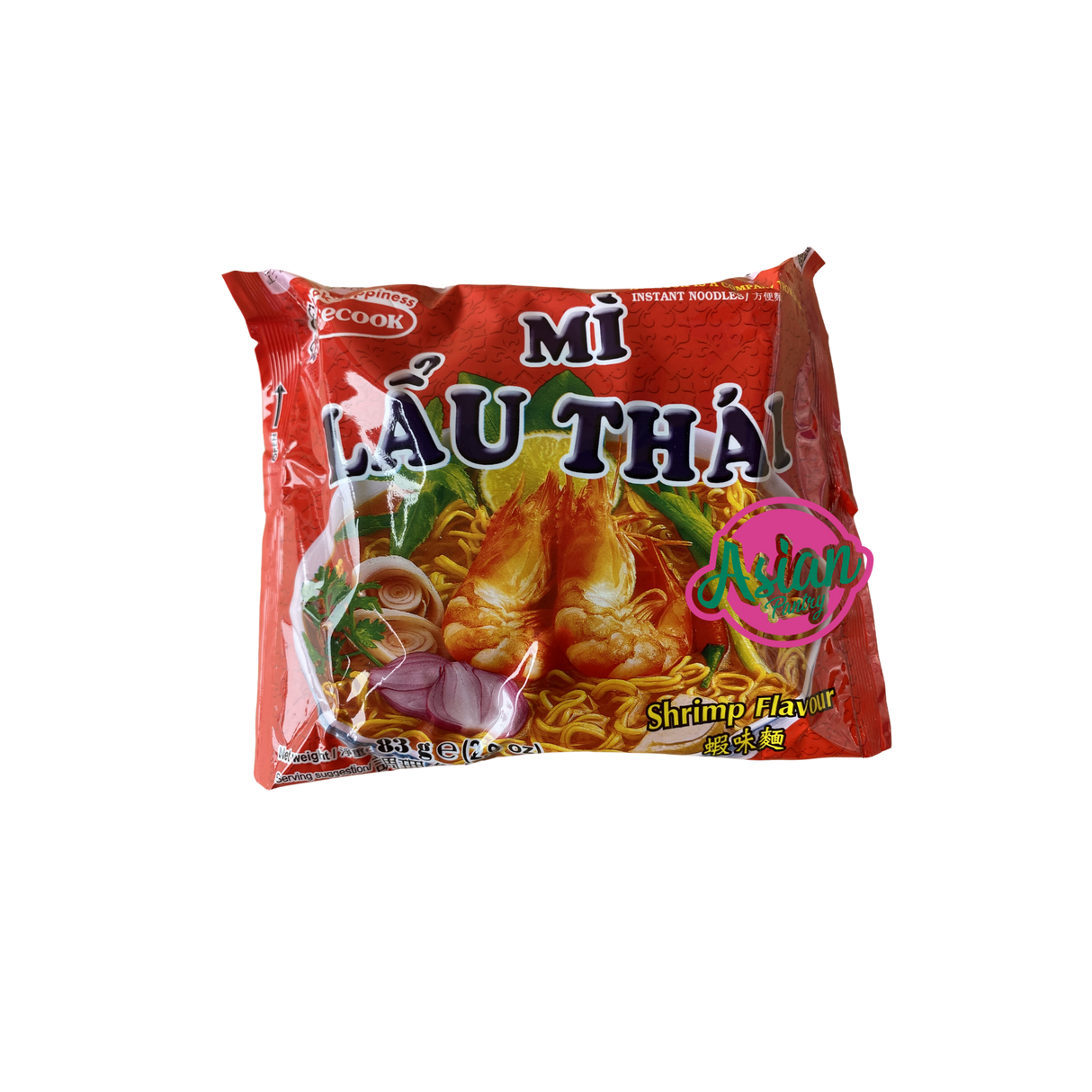 Acecook Mi Lau Thai Noodle Shrimp Flavour 83g Front