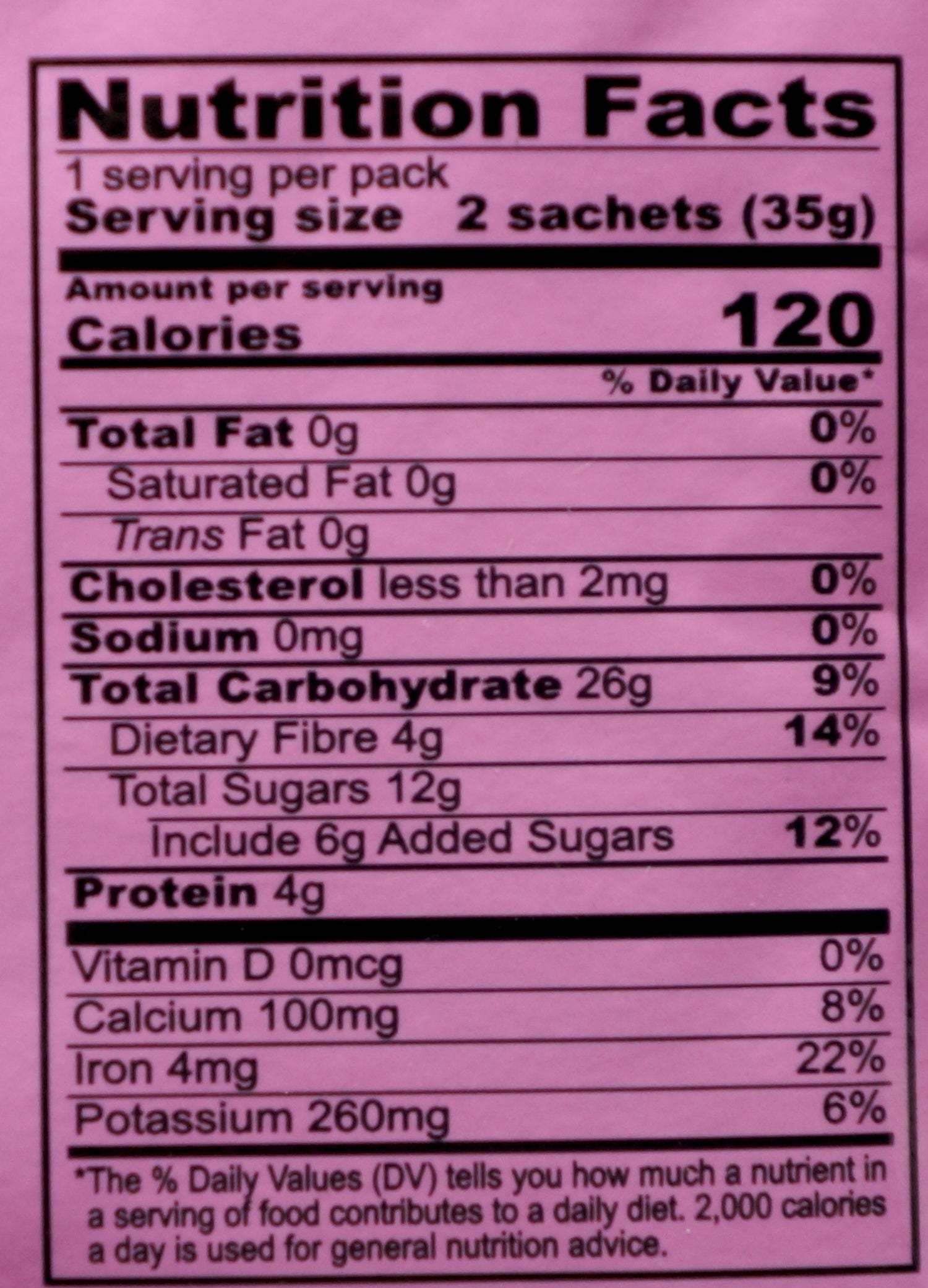 A1 Bak Kut Teh Soup Spices 35g Nutritional Information & Ingredients