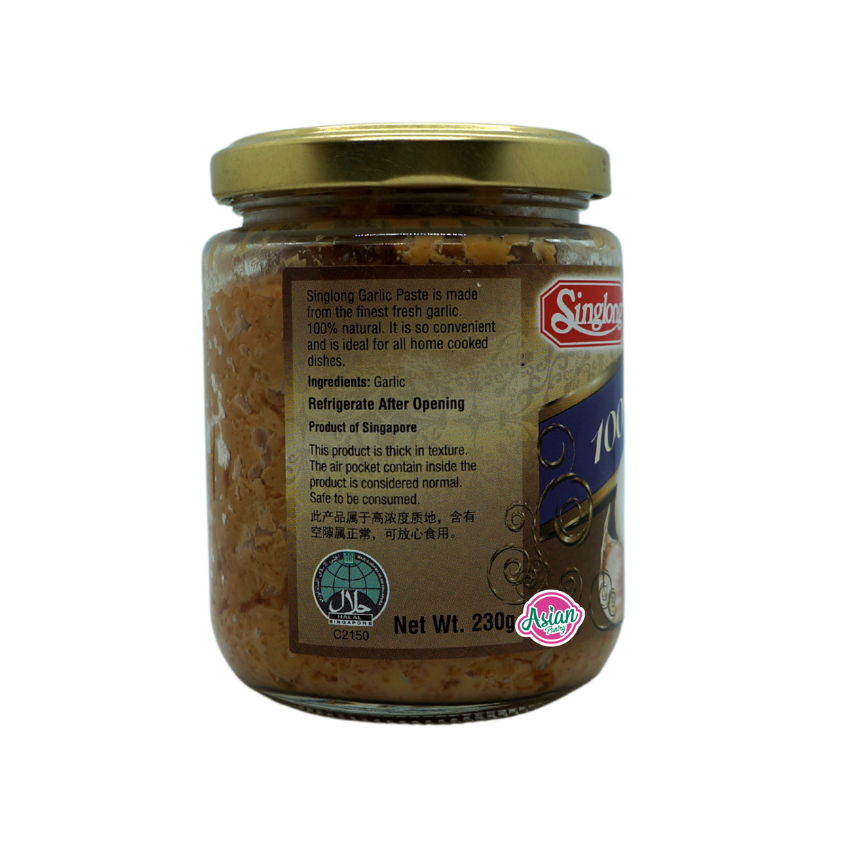 Singlong Garlic Paste 230g Back