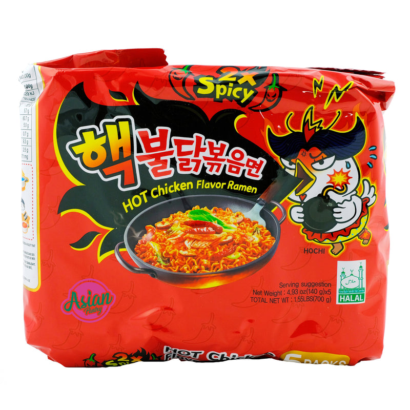 Samyang 2x Spicy Chicken Ramen 5 Pack 700g Front