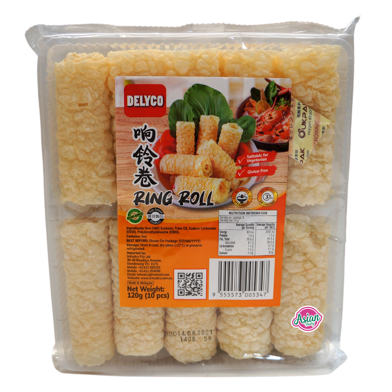Delyco Fried Soybean Roll (Gluten Free) 120g Front
