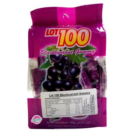 Cocoaland Lot 100 Blackcurrant Gummy 150g Back