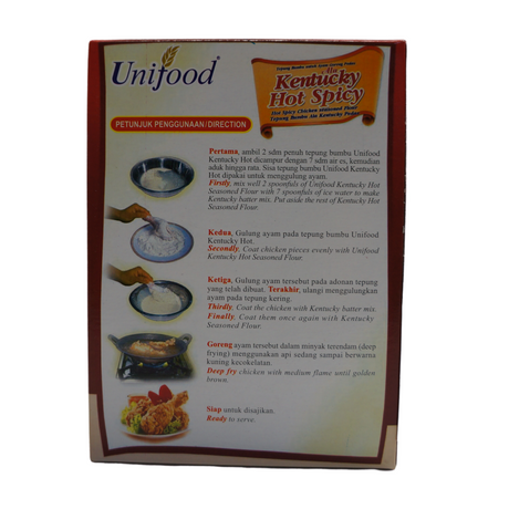 Unifood Kentucky Hot Spicy Flour Mix 200g Back