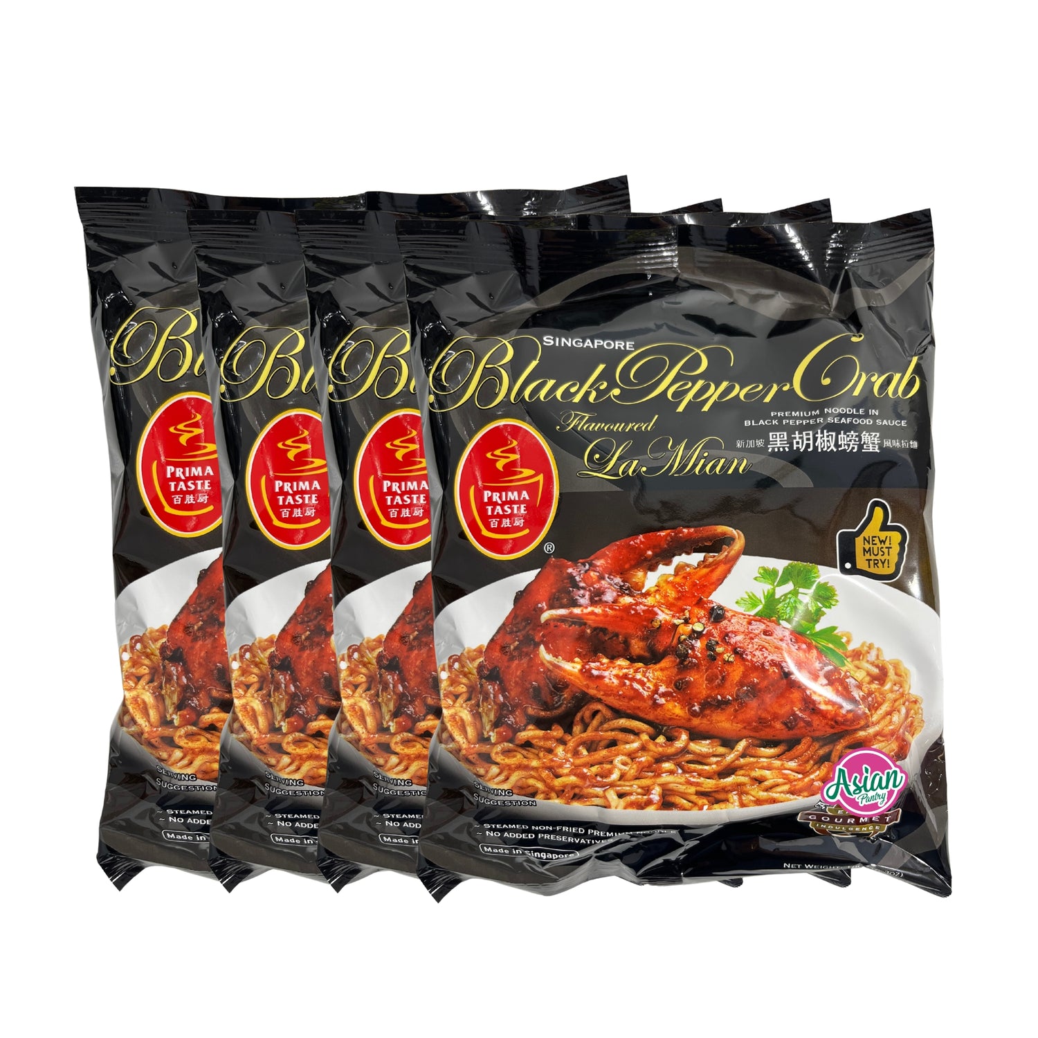 Prima Taste Mee Ketam Lada Hitam Singapura (4 Pek)
