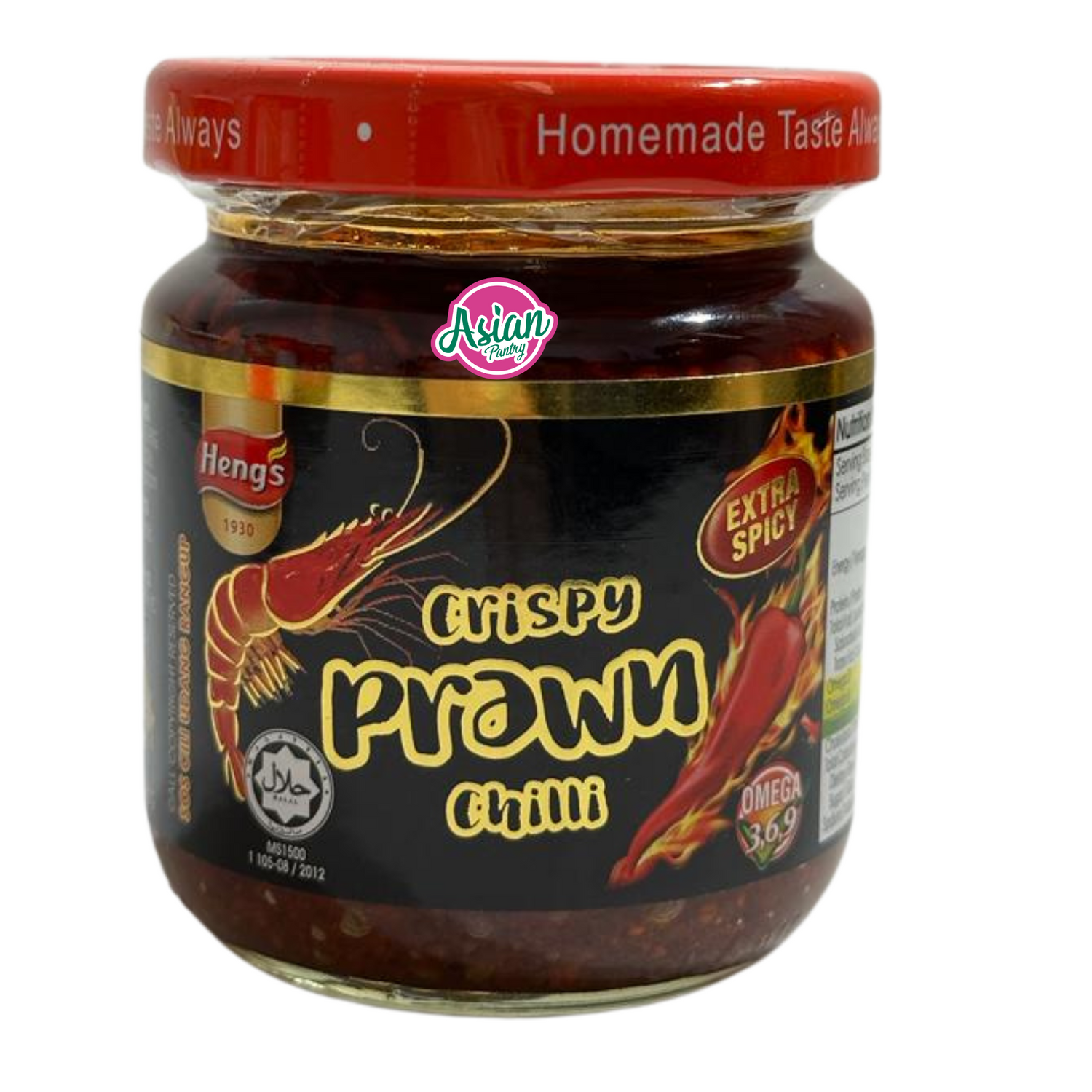 Heng's Crispy Prawn Chilli Extra Hot  180g