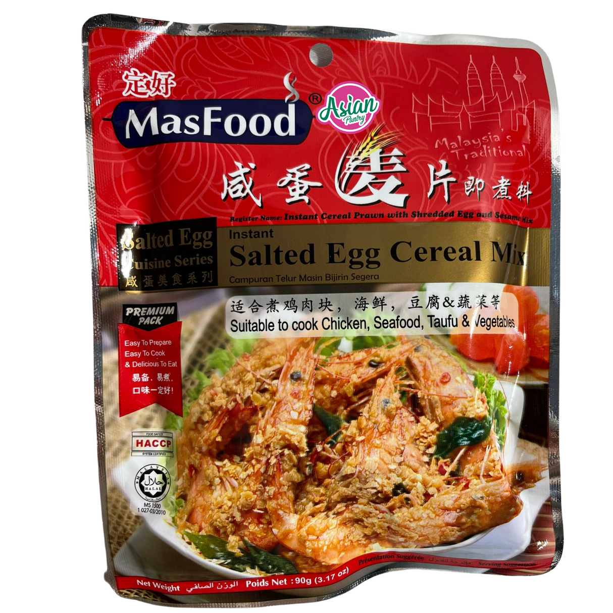 Campuran Bijirin Telur Masin MasFood 90g