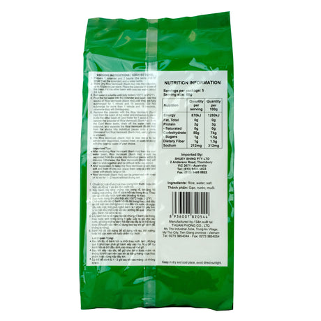 Bamboo Tree Fine Rice Vermicelli (Banh Hoi) 341g Back