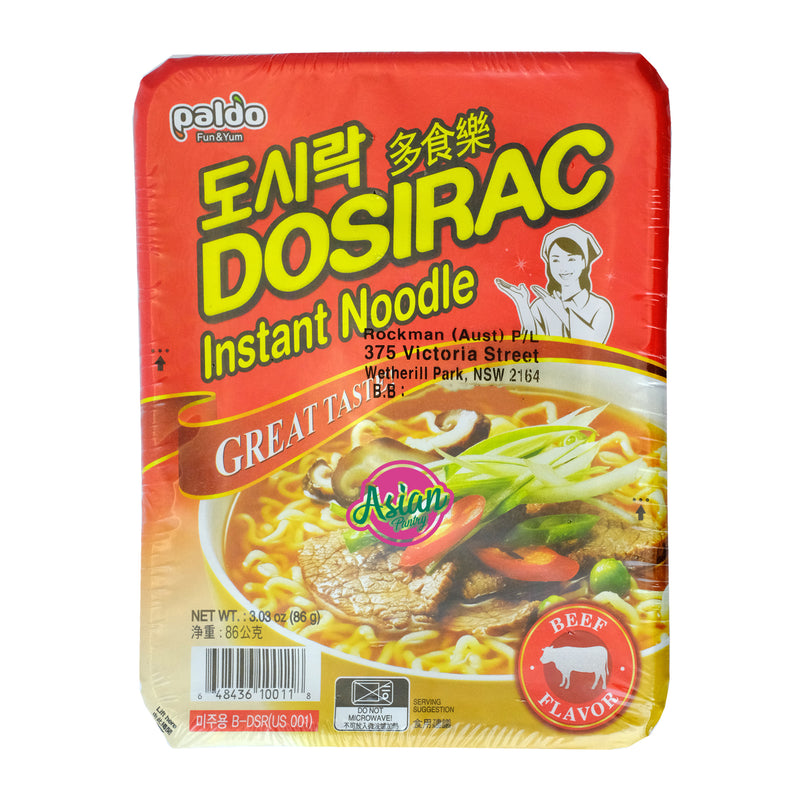 Dosirac	Instant Noodle Bowl Beef Front