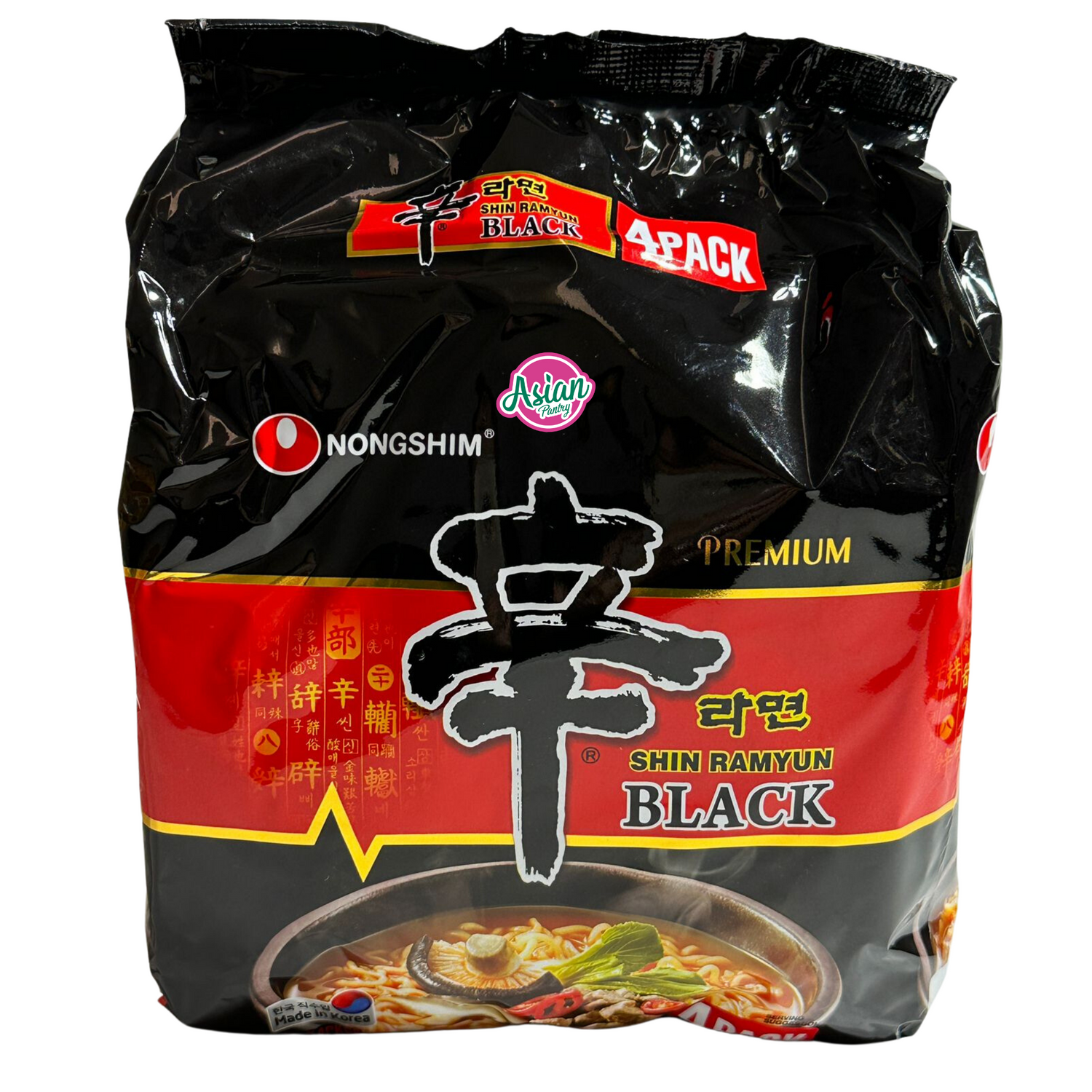 农心辛拉面黑味 4包入 520g