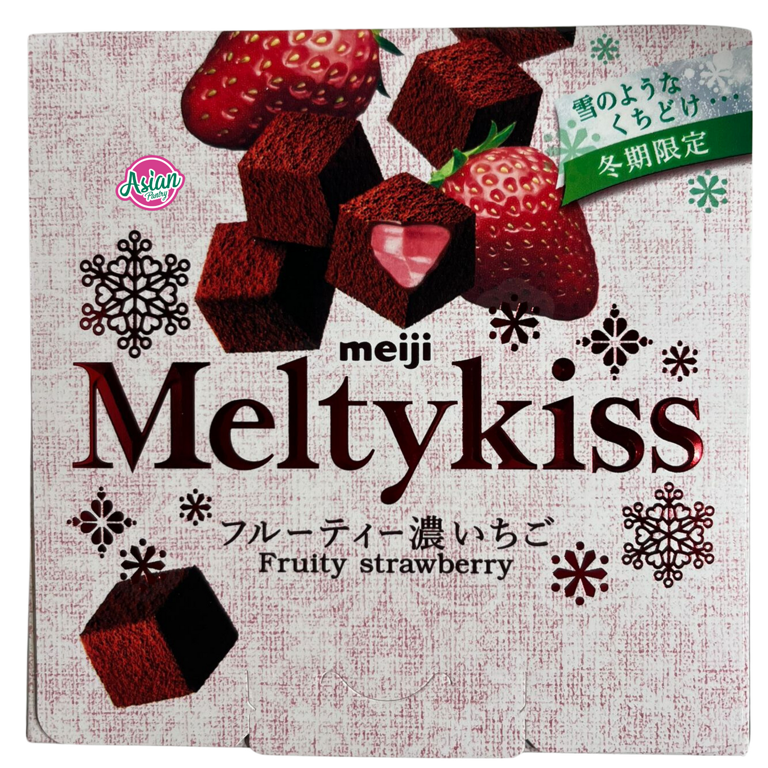 Meiji Melty Kiss Coklat Buah Strawberi 52g