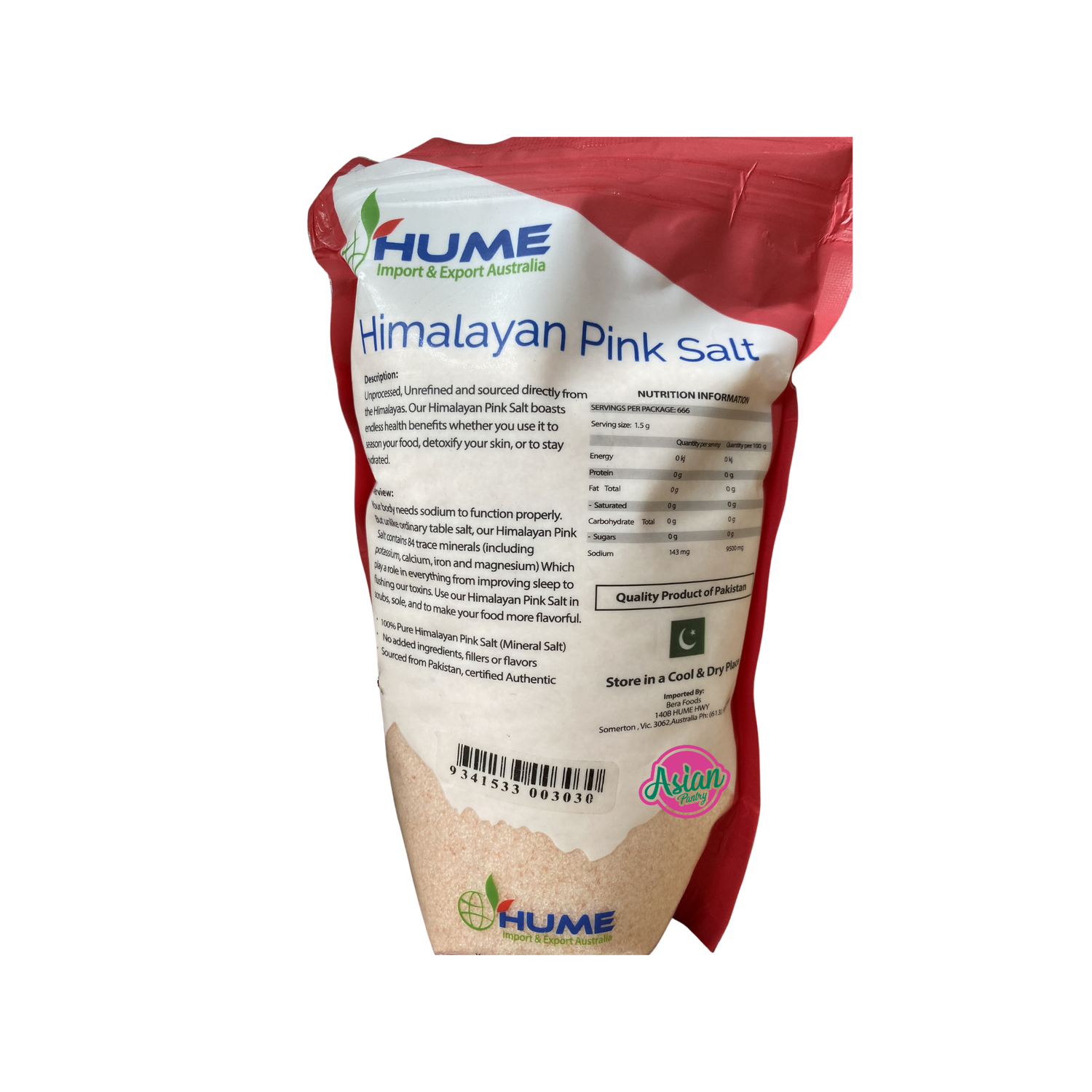 Hume	Himalayan Cooking Pink Salt Back