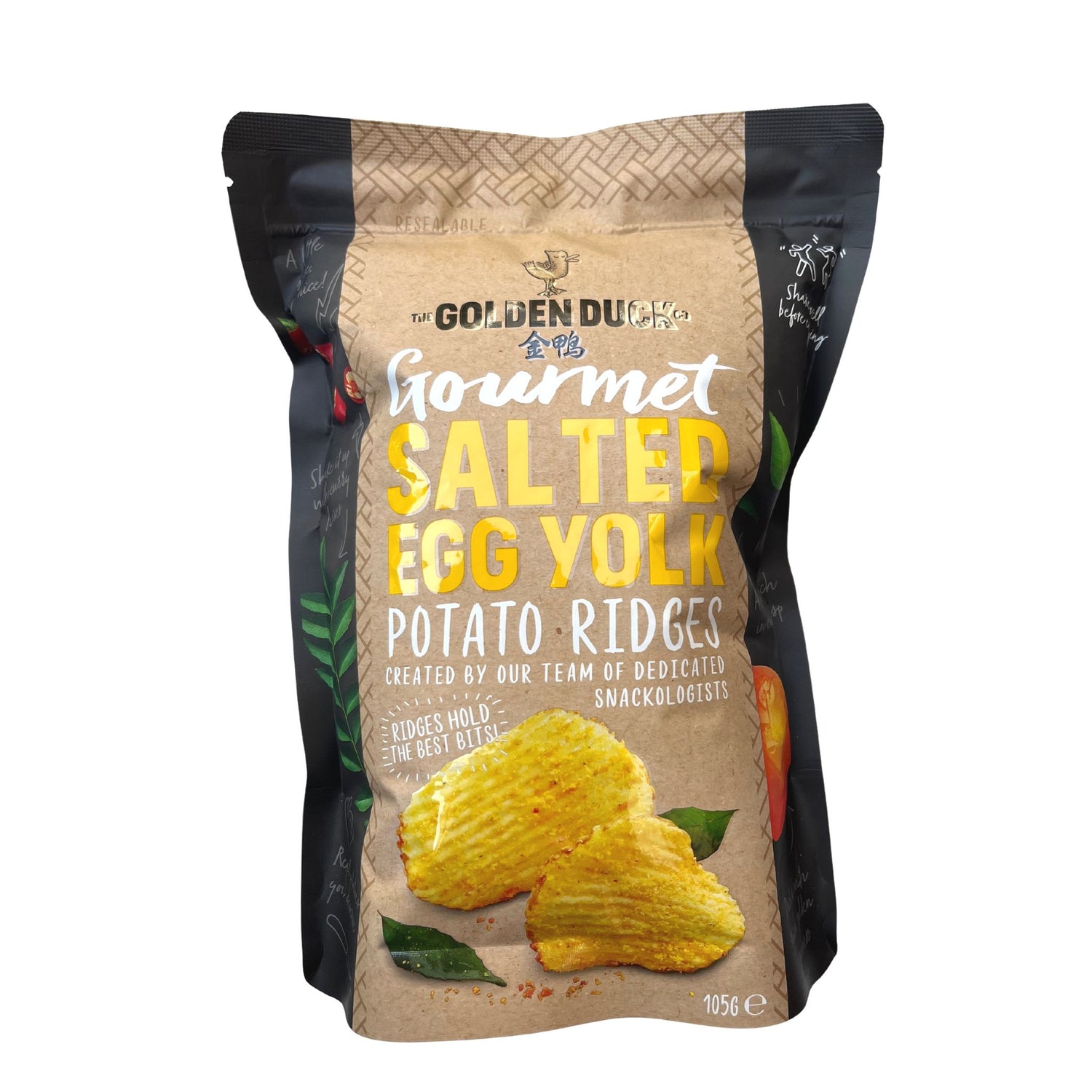 Golden Duck Salted Egg Yolk Potato Ridge 105g