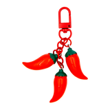 Asian Pantry Spicy Red Chilli Pepper Keychain