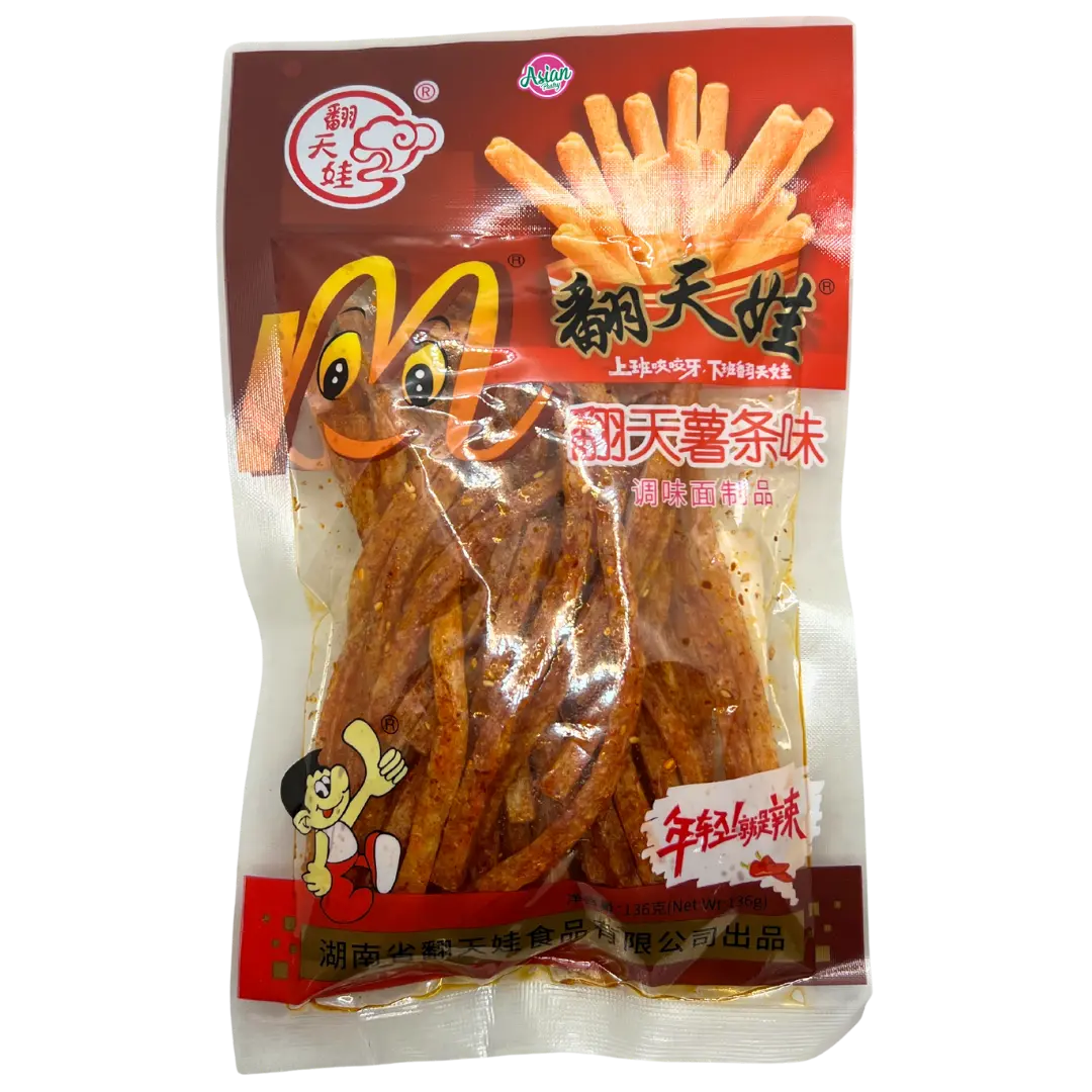 FAN TIAN WA Vegtarian Gluten Sticks (Latiao) Fries Flavour 136g